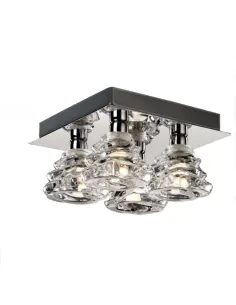 Pan international spt148 isis chrome ceiling light 4xg9 40